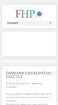 Mobile Screenshot of farnhamhomeopathicpractice.co.uk